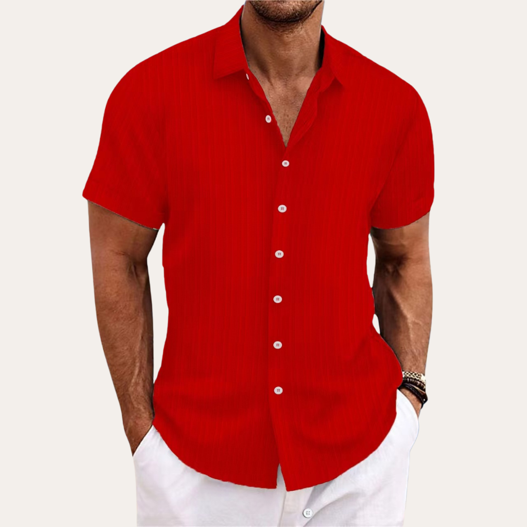 Yannick | Herren Kurzarmhemd Baumwolle - Stilvolles und Bequemes Design - Image 7