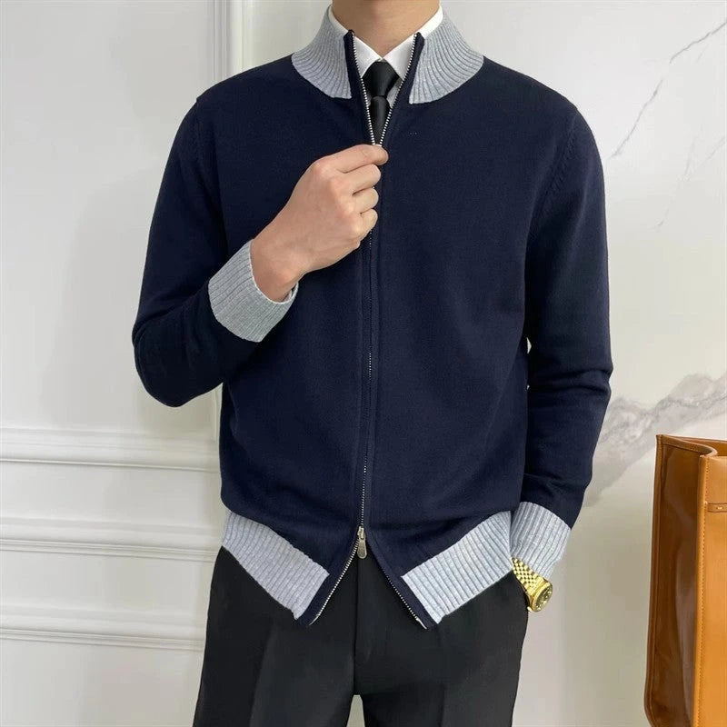 Saint | Smart Casual Strickjacke mit Reißverschluss