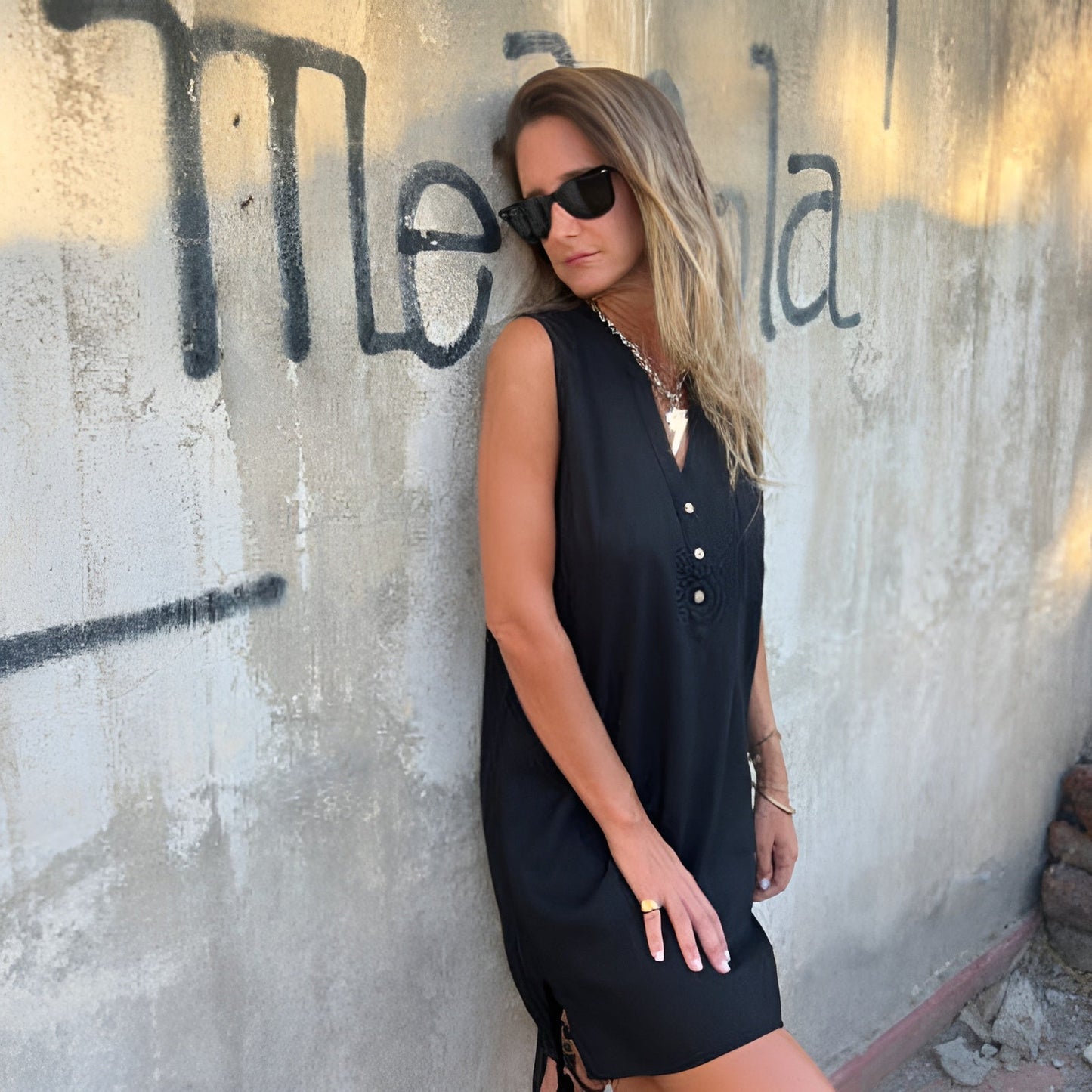 Sonja | Luftiges, leichtes, ärmelloses Kleid - Image 2