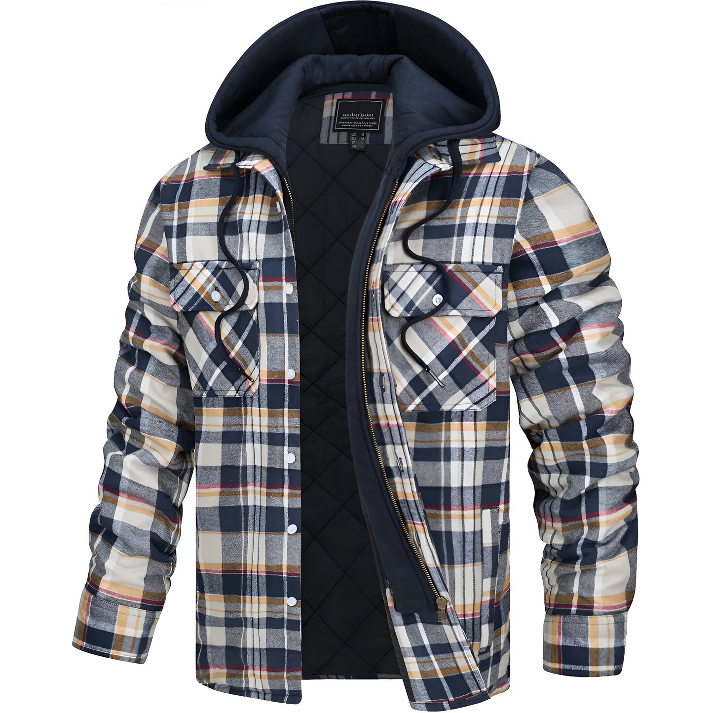 Jakob | Herren Flanelljacke mit Kapuze - Image 4