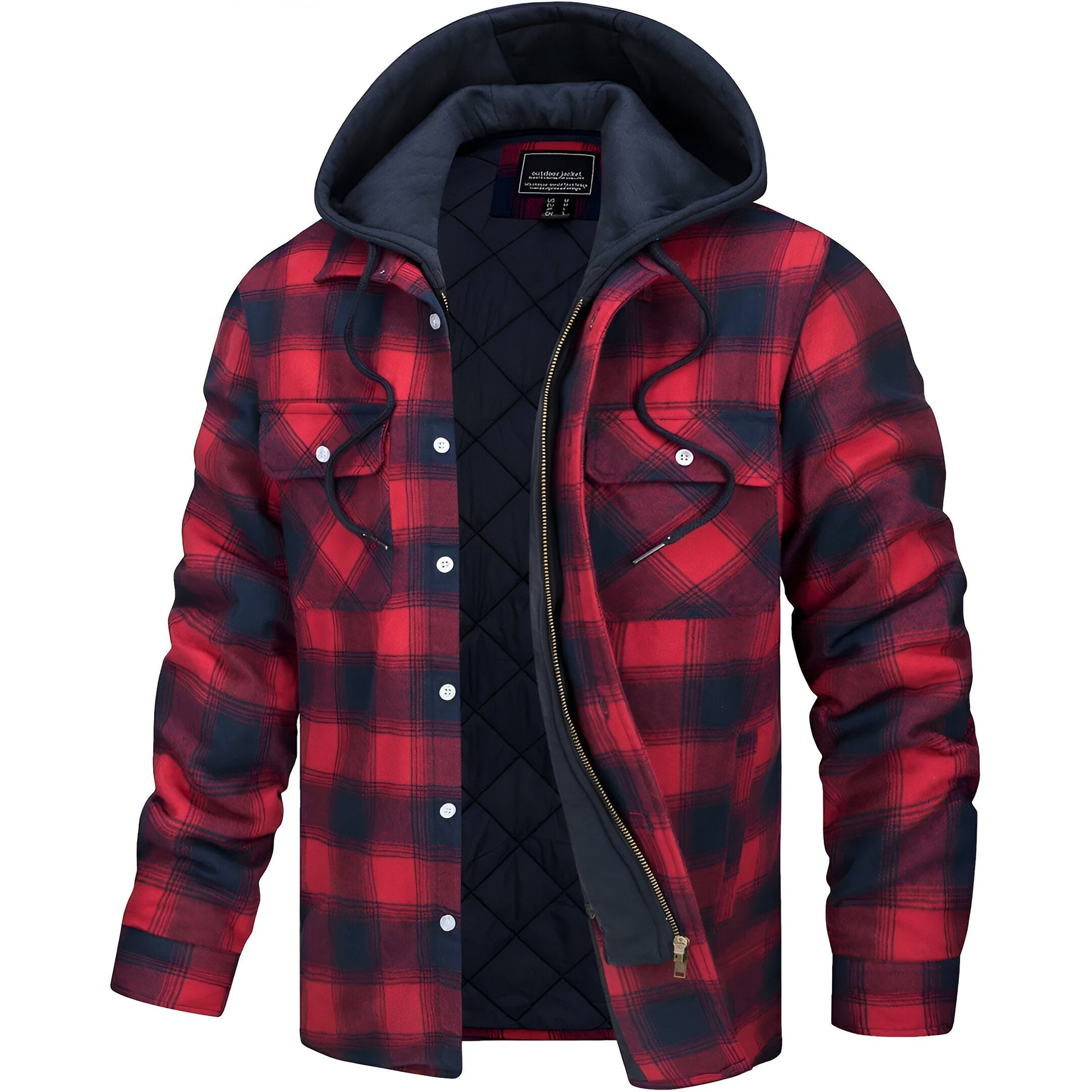 Jakob | Herren Flanelljacke mit Kapuze - Image 7