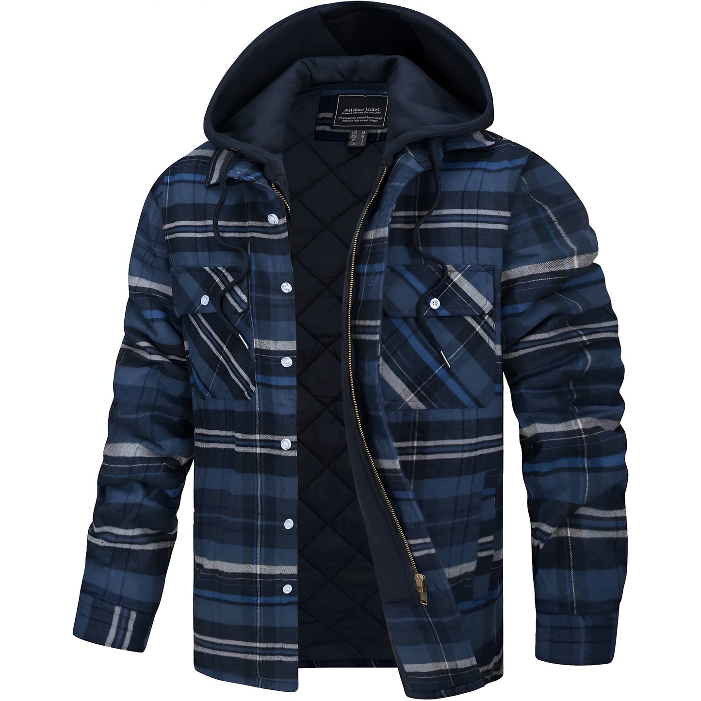 Jakob | Herren Flanelljacke mit Kapuze - Image 8