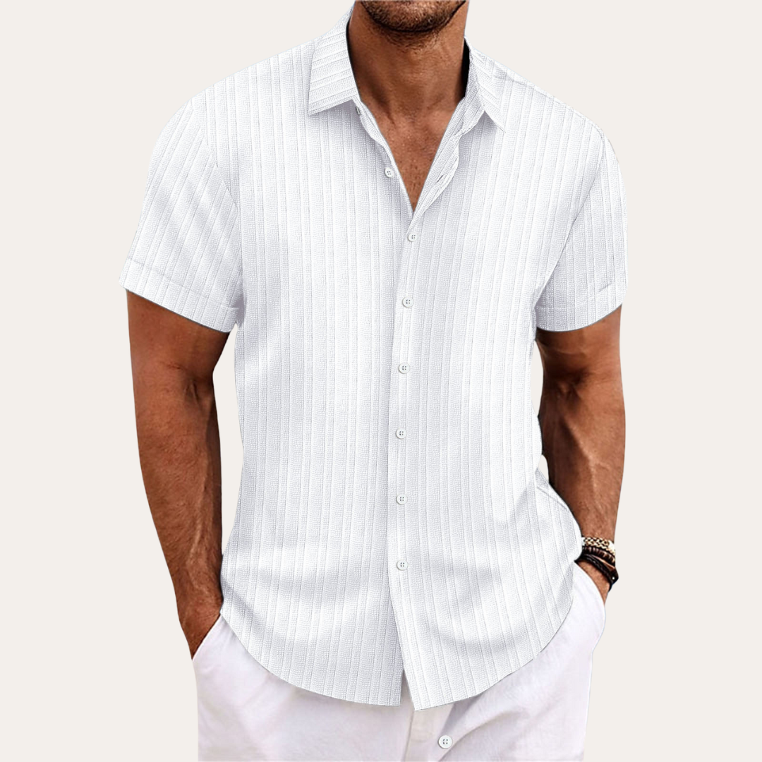 Yannick | Herren Kurzarmhemd Baumwolle - Stilvolles und Bequemes Design - Image 8