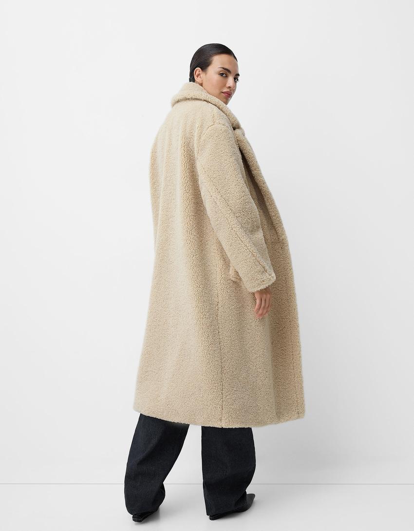 Elfriede | Damen Oversized Teddy Mantel - Image 3