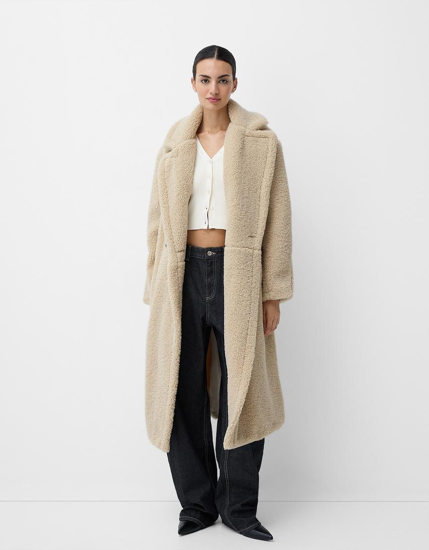 Elfriede | Damen Oversized Teddy Mantel - Image 2