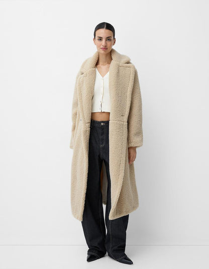 Elfriede | Damen Oversized Teddy Mantel - Image 2