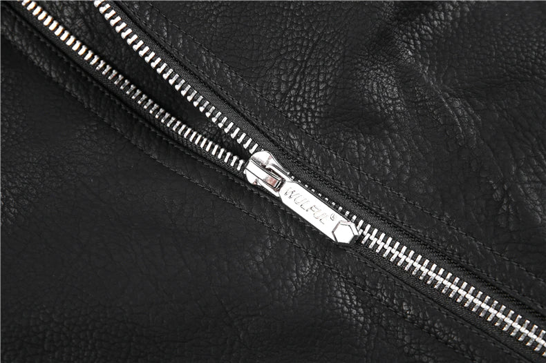 Heiko | Herren Slim-Fit Leder Bikerjacke - Image 7