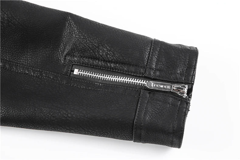 Heiko | Herren Slim-Fit Leder Bikerjacke - Image 8