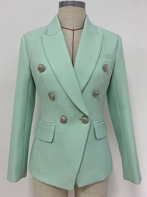 Edith | Damen Zweireihiger Taillierter Blazer - Image 12
