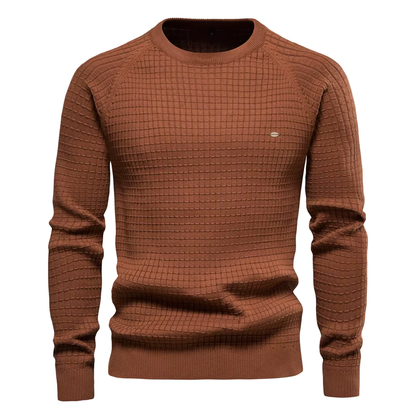Johann | Herren Strukturierter Rundhals-Pullover - Image 1