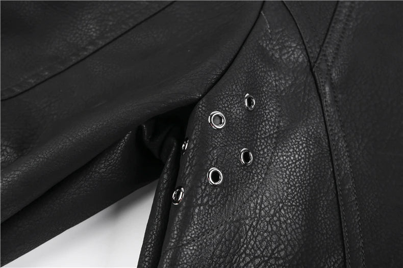 Heiko | Herren Slim-Fit Leder Bikerjacke - Image 12