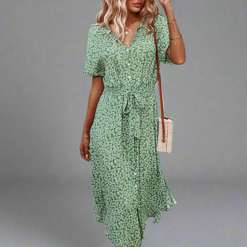 Alexandra | Müheloses Kleid mit Gürtel für elegante Sommertage - Image 3