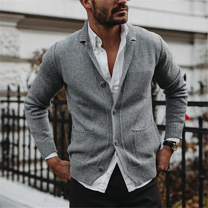 Alois | Herren Strickjacke mit Knopfleiste - Image 1