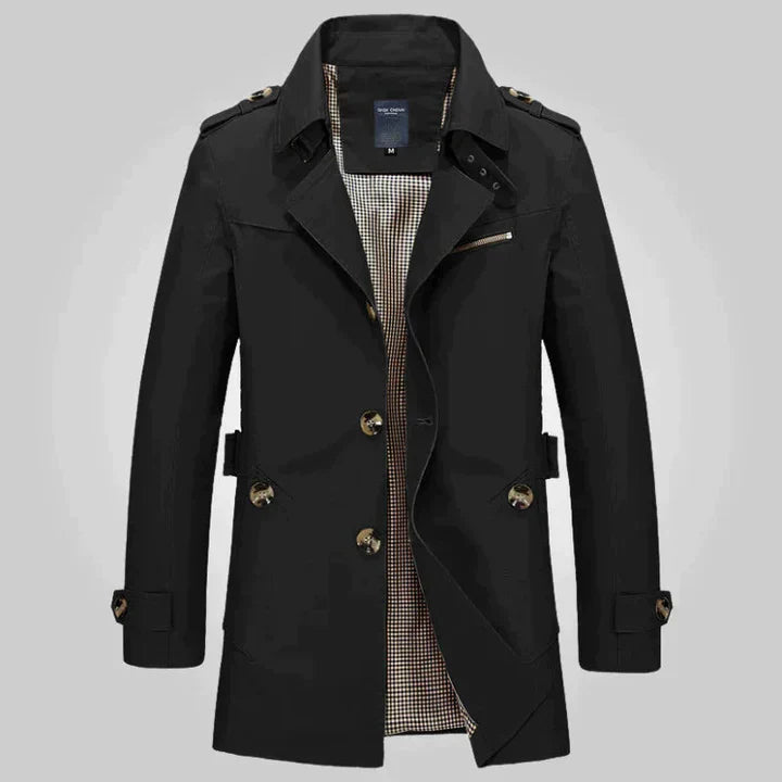 Lothar | Herren Zweireiher Trenchcoat - Image 3