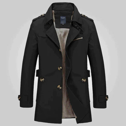 Lothar | Herren Zweireiher Trenchcoat - Image 3