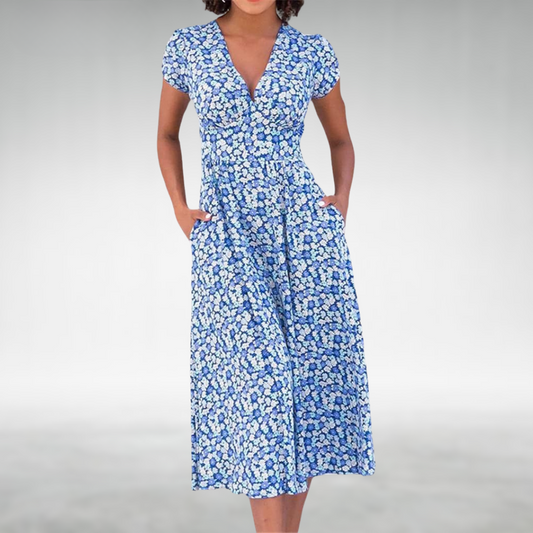 Karla | Elegantes florales Sommerkleid - Image 1