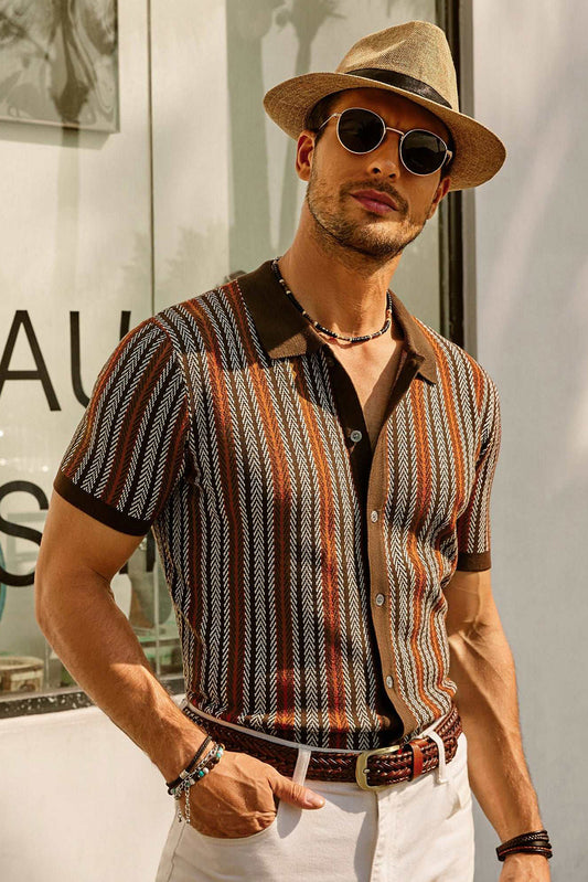 Rainer | Retro-inspiriertes Daunen-Poloshirt für stilvollen Komfort - Image 1