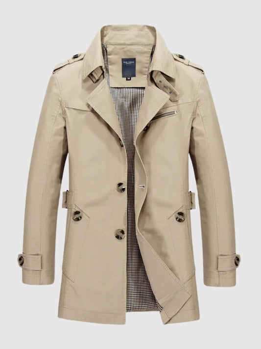 Felix | Herren Zweireiher Trenchcoat - Image 1