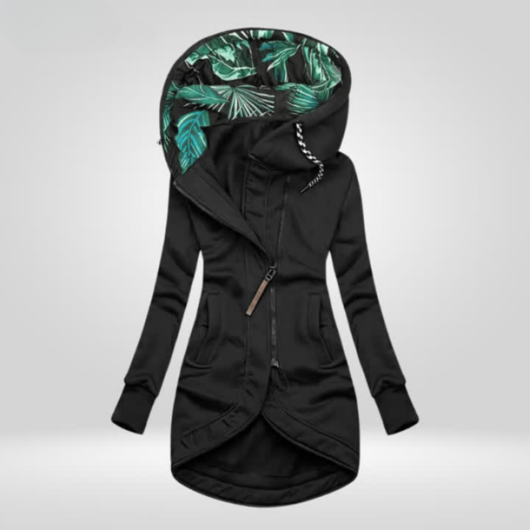 Gudrun | Damen Longline Kapuzenjacke - Image 5