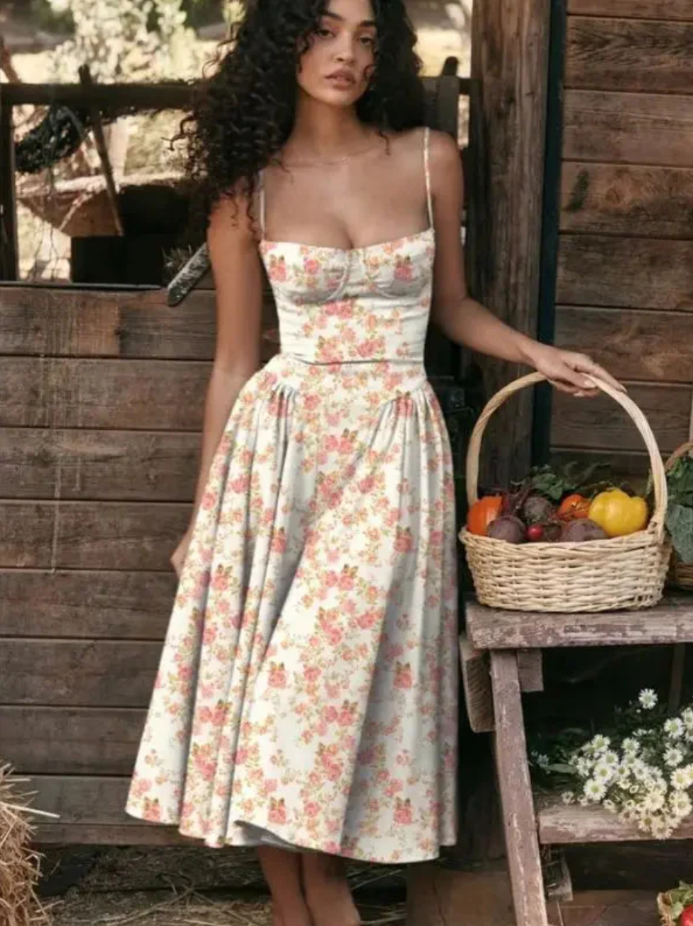 Couture-moda | Stilvolles, leichtes Kleid mit V-Ausschnitt - Image 5