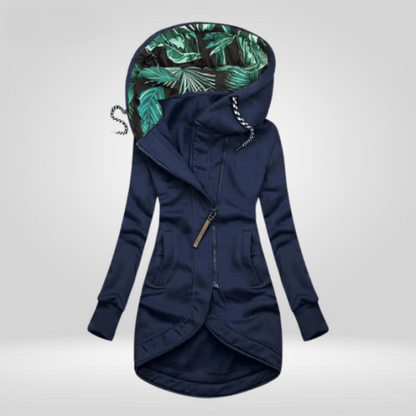 Gudrun | Damen Longline Kapuzenjacke - Image 1