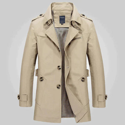 Lothar | Herren Zweireiher Trenchcoat - Image 1
