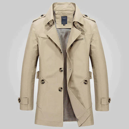 Lothar | Herren Zweireiher Trenchcoat - Image 1