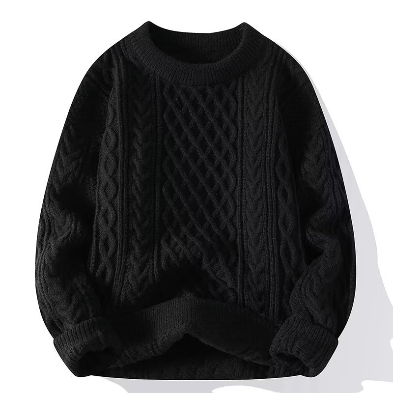 Tim | Herren Zopfmuster Rundhals Pullover - Image 2