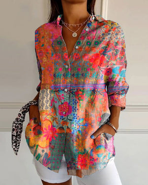 Anna | Elegante Bluse mit Blumendruck für Frauen