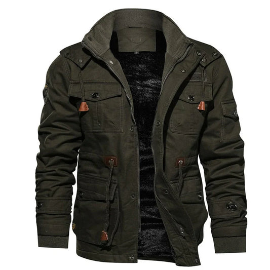Jens | Herren Militärjacke mit Kapuze - Image 1