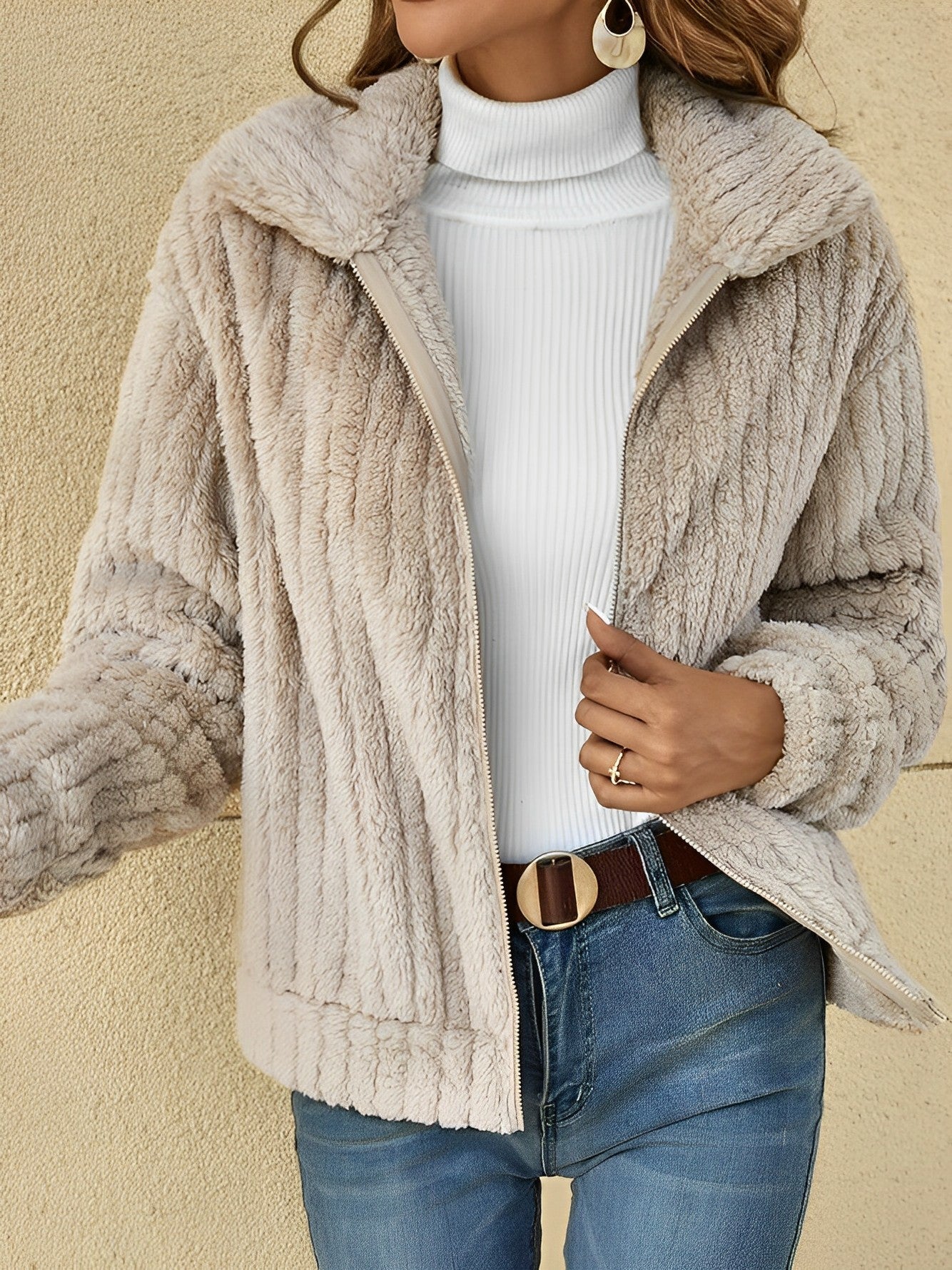 Jill | Damen Jacke mit Reißverschluss - Relaxed Fit - Image 1