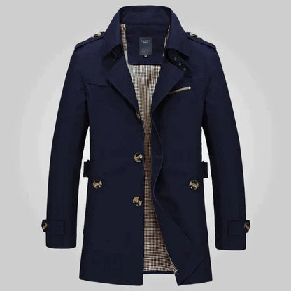 Lothar | Herren Zweireiher Trenchcoat - Image 2