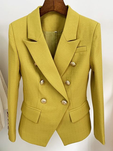 Edith | Damen Zweireihiger Taillierter Blazer - Image 4