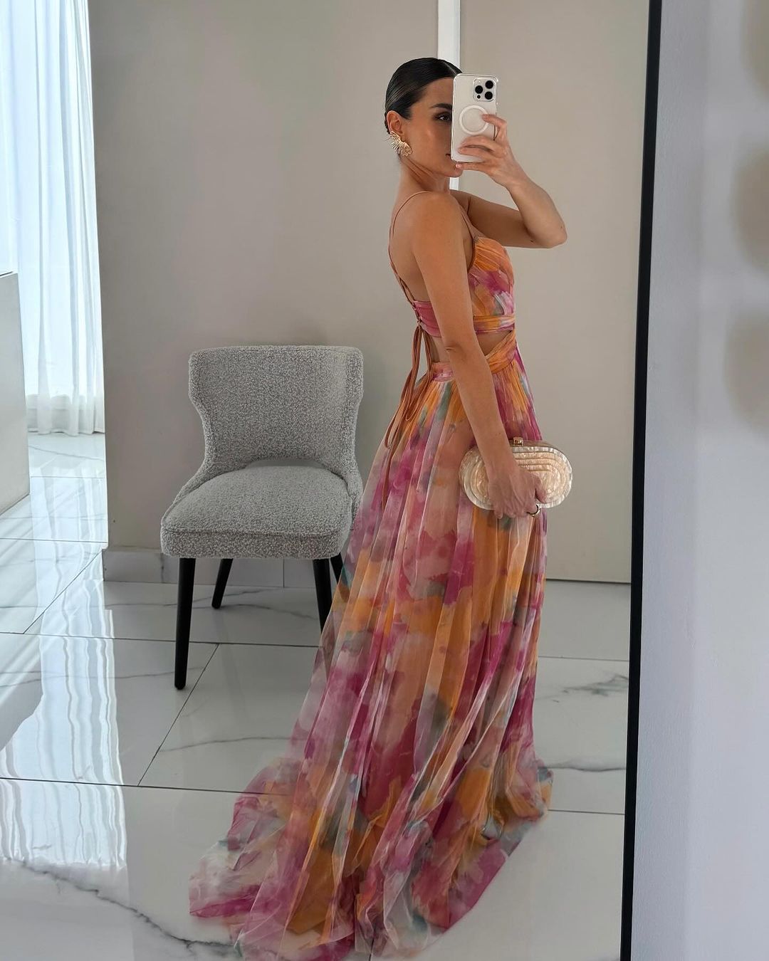 Denise | Stilvolles Maxikleid mit Blumenmuster für mühelose Eleganz - Image 3