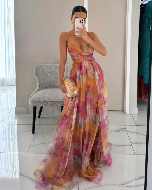 Denise | Stilvolles Maxikleid mit Blumenmuster für mühelose Eleganz - Image 1