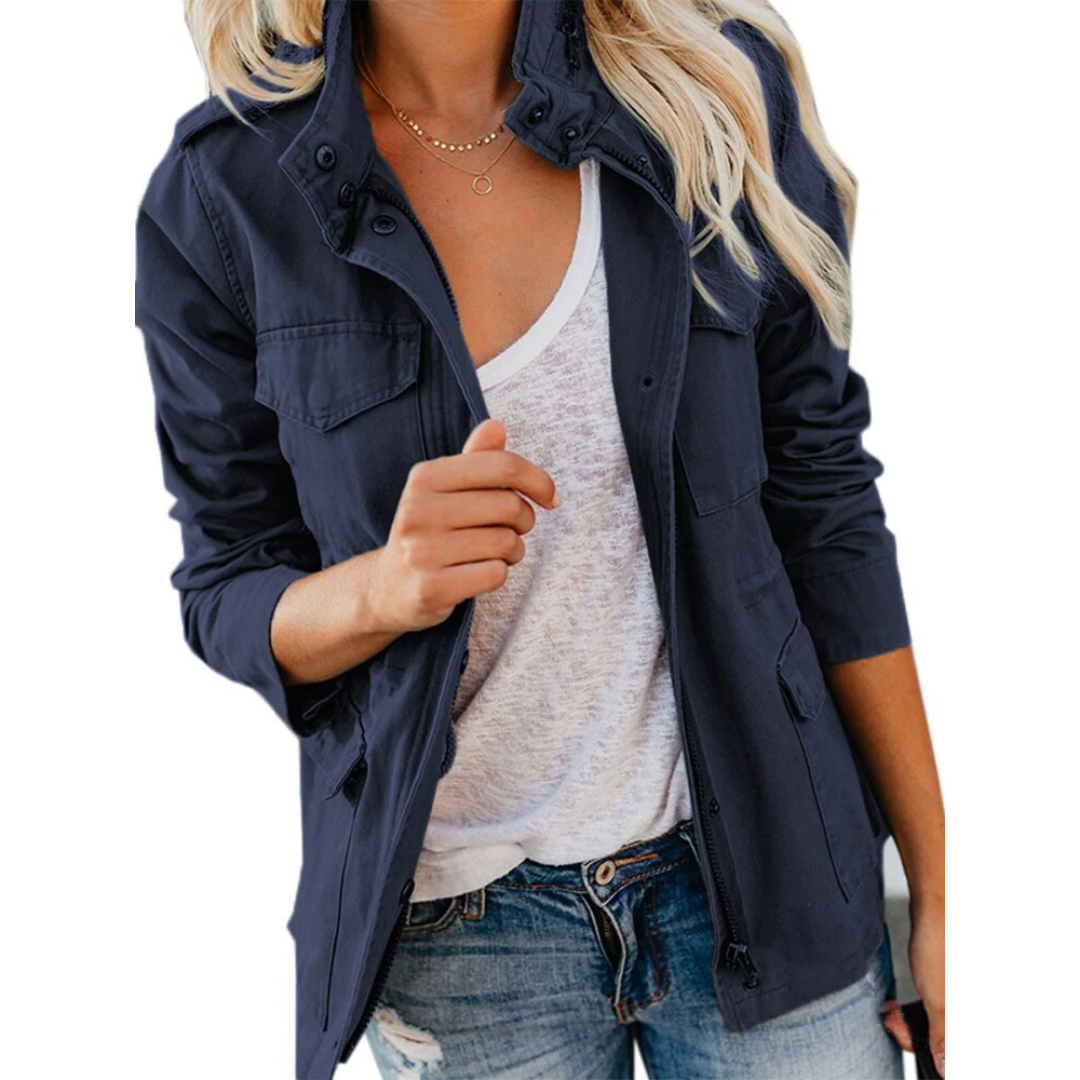 Fabienne | Damen Langarm Utility Jacke - Image 6