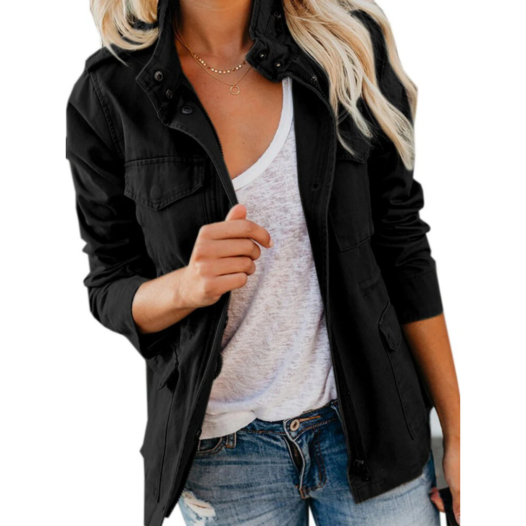 Fabienne | Damen Langarm Utility Jacke - Image 5