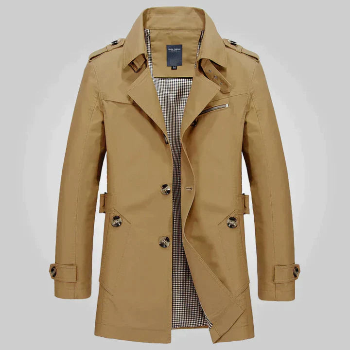 Lothar | Herren Zweireiher Trenchcoat - Image 5