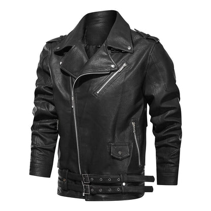 Heiko | Herren Slim-Fit Leder Bikerjacke - Image 3