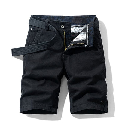 Alfred | Lässige knielange Shorts mit Gürtel und Taschen - atmungsaktive Baumwolle - Image 1