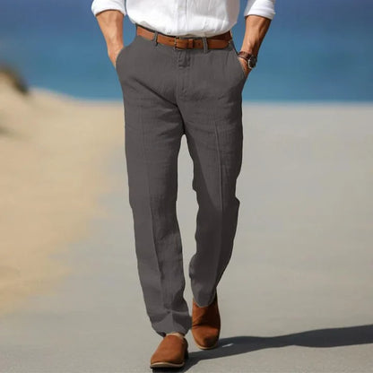 Leander | Stylische Sommerhose aus Leinen für Männer - Image 6