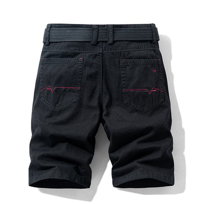 Alfred | Lässige knielange Shorts mit Gürtel und Taschen - atmungsaktive Baumwolle - Image 2