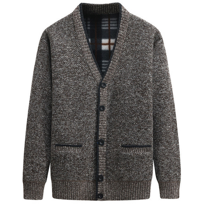 Alois | Herren Button-Down V-Ausschnitt Strickjacke - Image 2