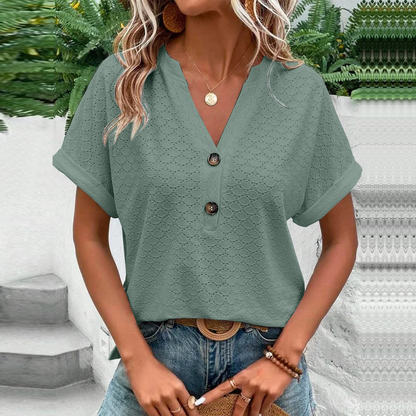Elsa | Stylische Sommerbluse für Frauen mit kurzen Ärmeln - Image 4