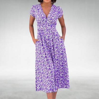 Karla | Elegantes florales Sommerkleid - Image 3