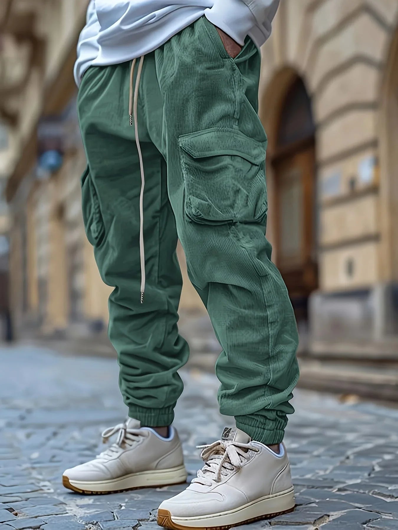 Kai | Herren Relaxed Fit Cargo Jogginghose - Image 3