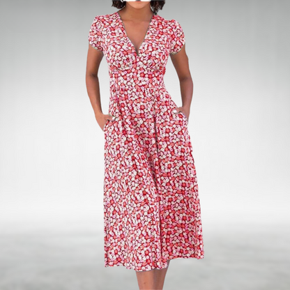 Karla | Elegantes florales Sommerkleid - Image 2