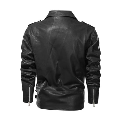 Heiko | Herren Slim-Fit Leder Bikerjacke - Image 4