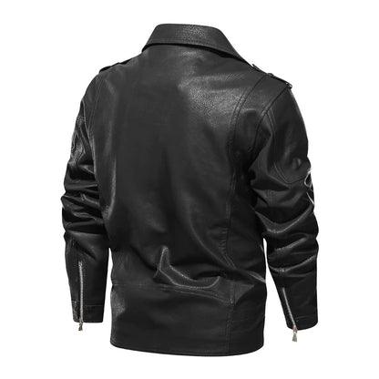 Heiko | Herren Slim-Fit Leder Bikerjacke - Image 5