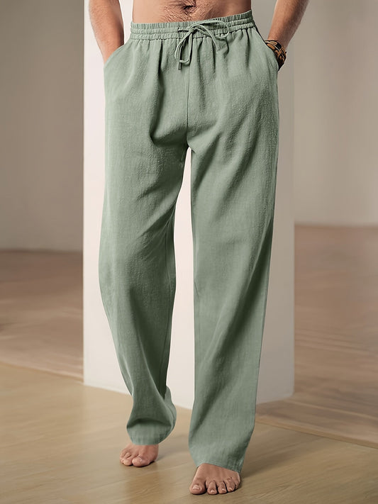 Andreas | Relaxed Fit Drawstring Pants für Männer - Bequeme, leichte Freizeitkleidung - Image 1